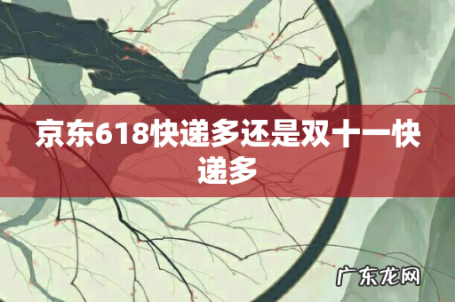 京东618快递多还是双十一快递多