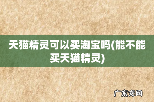 能不能买天猫精灵 天猫精灵可以买淘宝吗