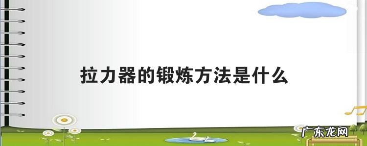 拉力器的锻炼方法是什么