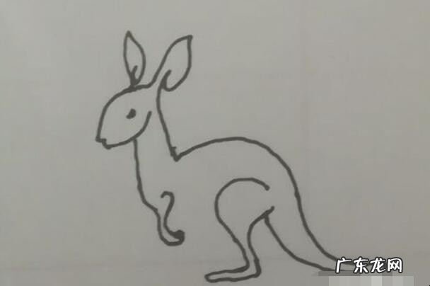 小袋鼠简笔画怎么画