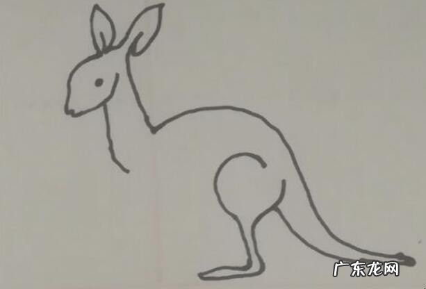 小袋鼠简笔画怎么画