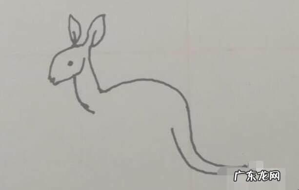 小袋鼠简笔画怎么画