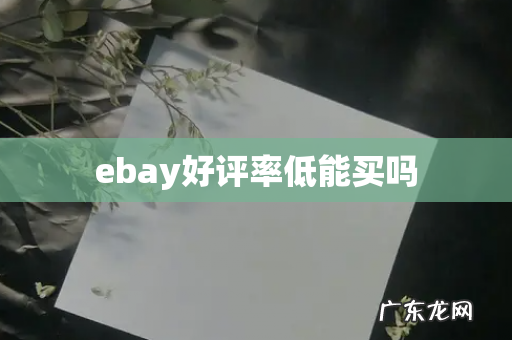 ebay好评率低能买吗