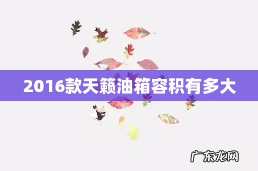 2016款天籁油箱容积有多大