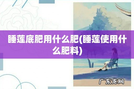 睡莲使用什么肥料 睡莲底肥用什么肥