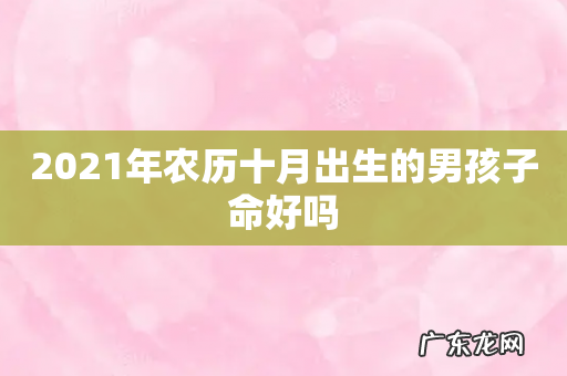 2021年农历十月出生的男孩子命好吗