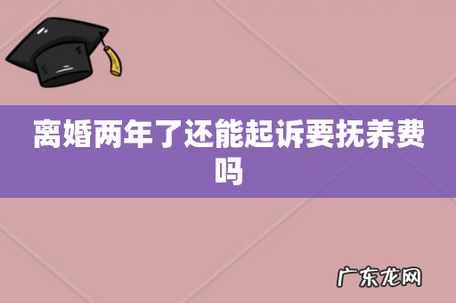 离婚两年了还能起诉要抚养费吗