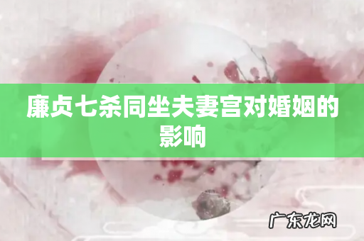 廉贞七杀同坐夫妻宫对婚姻的影响