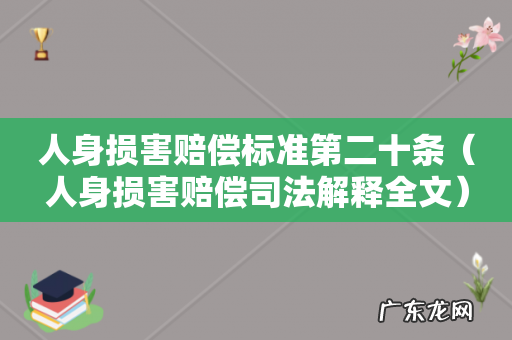 人身损害赔偿司法解释全文 人身损害赔偿标准第二十条