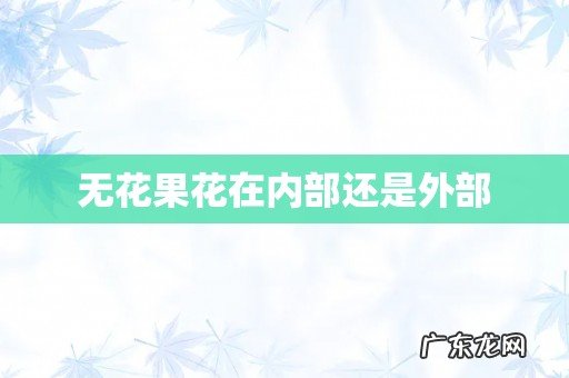 无花果花在内部还是外部