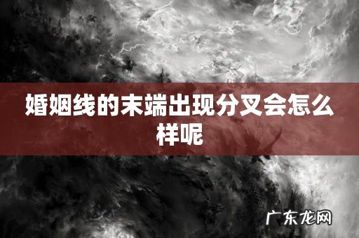 婚姻线的末端出现分叉会怎么样呢