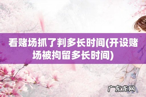开设赌场被拘留多长时间 看赌场抓了判多长时间