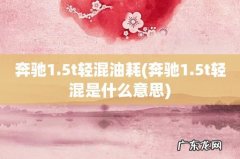 奔驰1.5t轻混是什么意思 奔驰1.5t轻混油耗