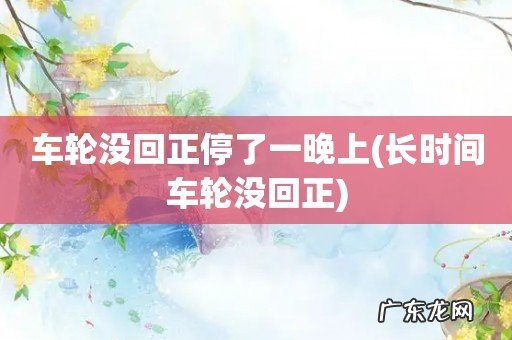 长时间车轮没回正 车轮没回正停了一晚上