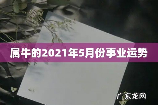 属牛的2021年5月份事业运势
