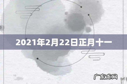 2021年2月22日正月十一