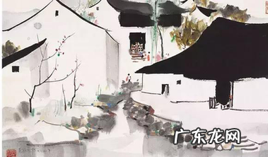 吴冠中江南水乡系列作品 吴冠中江南水乡水墨画