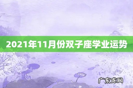 2021年11月份双子座学业运势