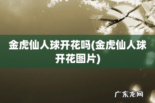 金虎仙人球开花图片 金虎仙人球开花吗