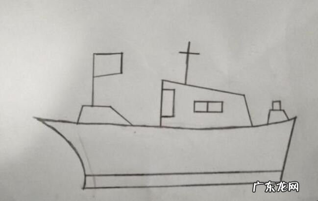 轮船简笔画怎么画