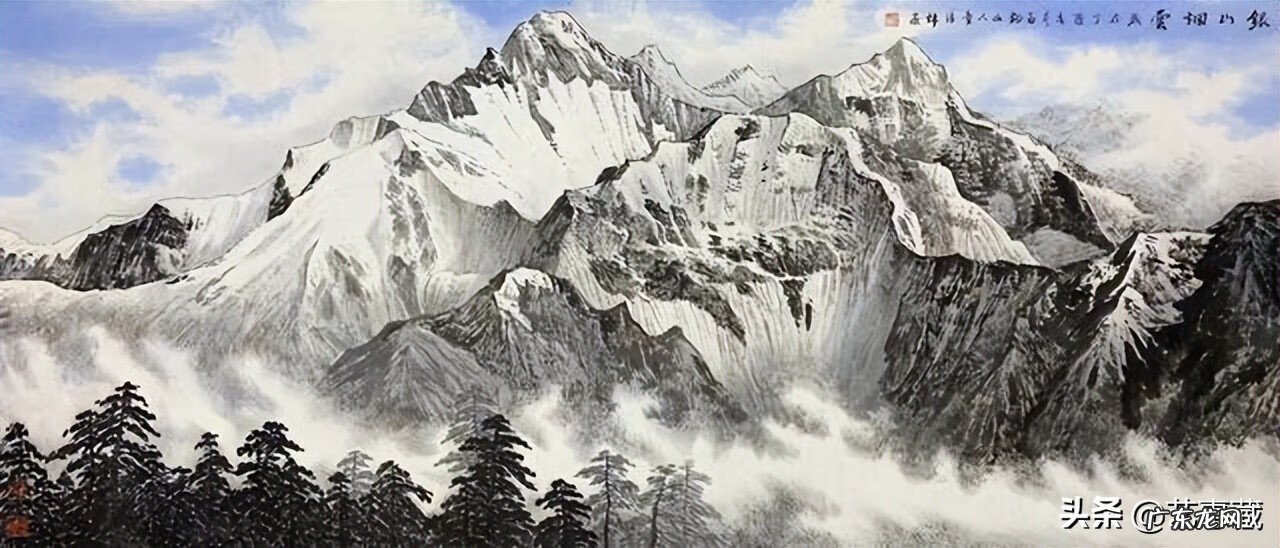绿水青山就是金山银山的画怎么画 金山风水画