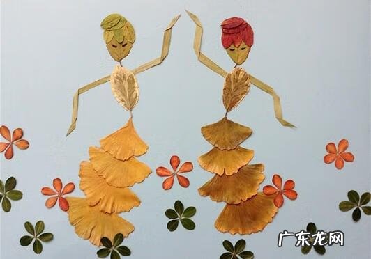 幼儿园最简单树叶贴画图片 树叶贴画幼儿园小鸟