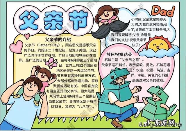 父亲节手抄报内容 父亲节手抄报大全漂亮 简单