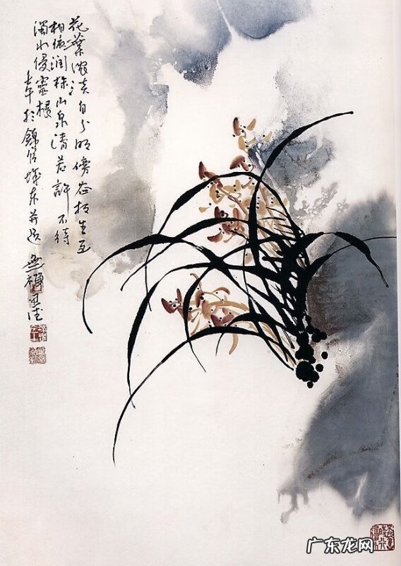 水墨兰花 水墨兰花草图片