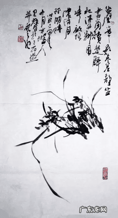 水墨兰花 水墨兰花草图片