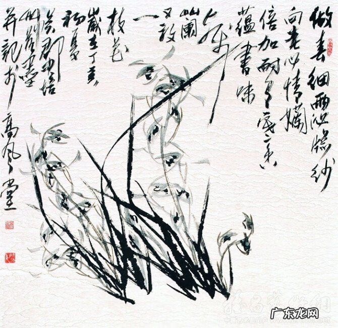 水墨兰花 水墨兰花草图片