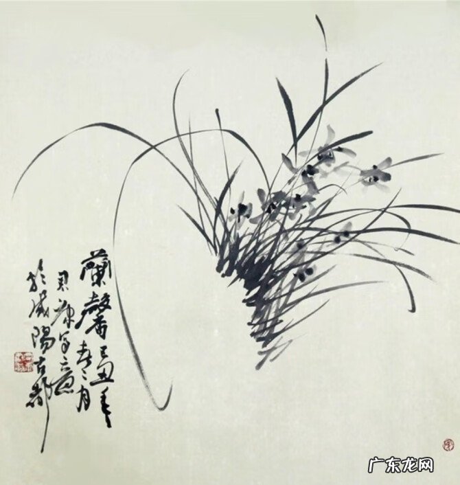 水墨兰花 水墨兰花草图片