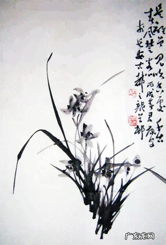 水墨兰花 水墨兰花草图片