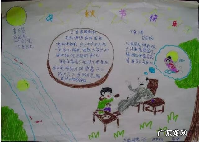 中秋节手抄报画法 中秋节手抄报图画大全