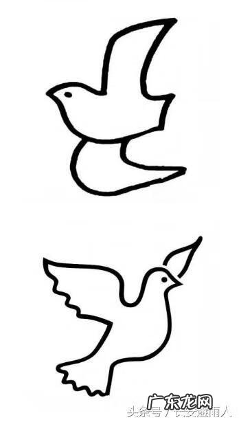 和平鸽怎么画简单 简易和平鸽怎么画