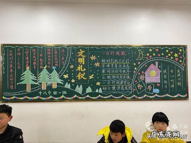 文明礼仪黑板报内容简短 文明礼仪黑板报图片