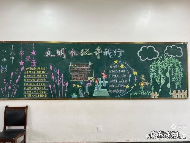 文明礼仪黑板报内容简短 文明礼仪黑板报图片