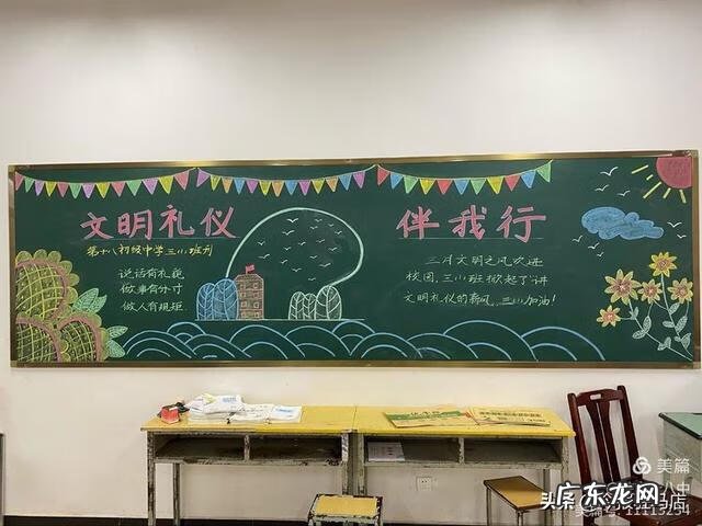 文明礼仪黑板报内容简短 文明礼仪黑板报图片