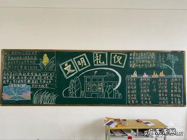 文明礼仪黑板报内容简短 文明礼仪黑板报图片