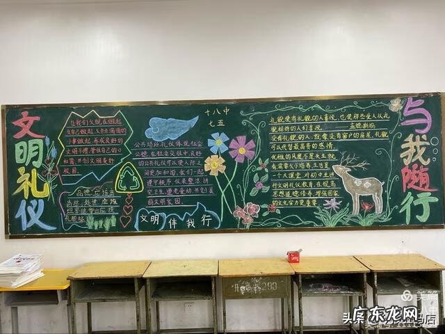 文明礼仪黑板报内容简短 文明礼仪黑板报图片