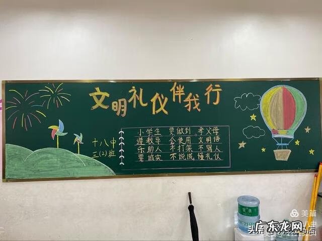 文明礼仪黑板报内容简短 文明礼仪黑板报图片