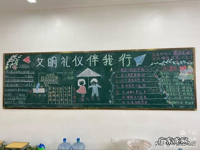 文明礼仪黑板报内容简短 文明礼仪黑板报图片
