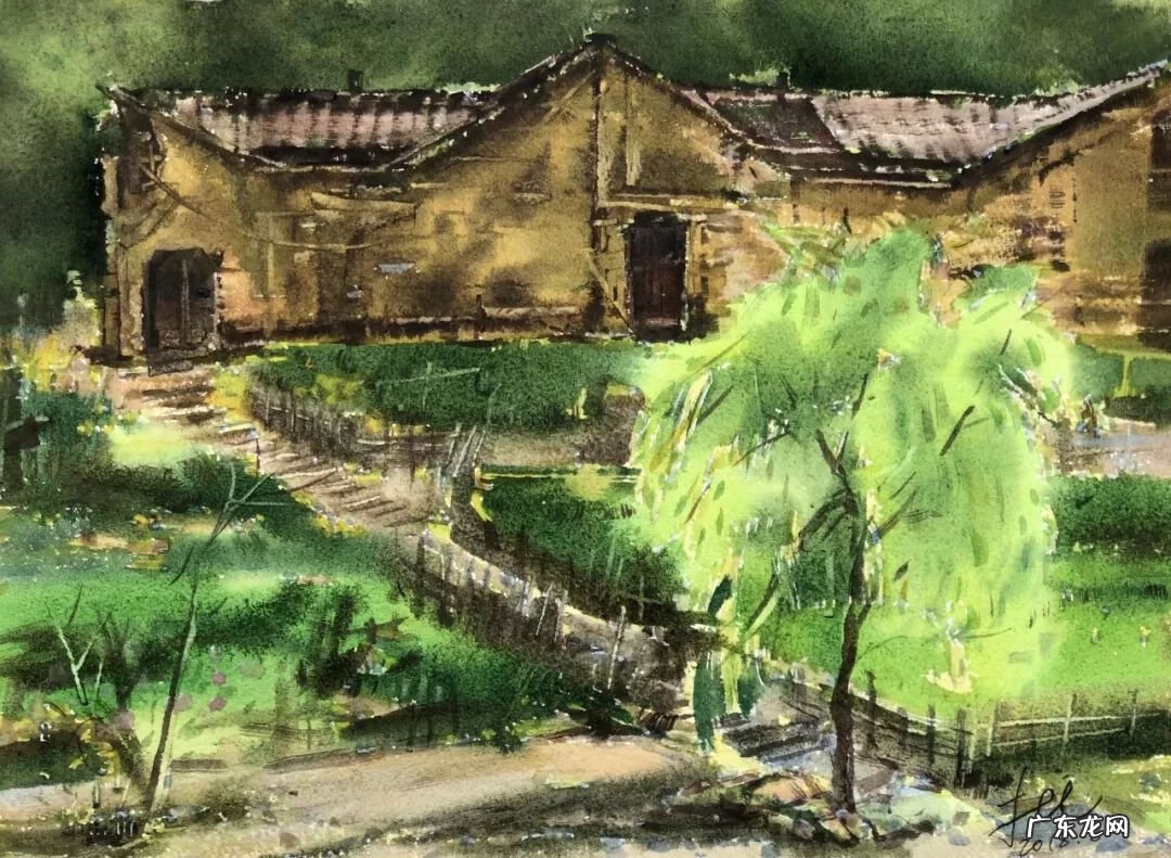 七八岁水彩画 1-7岁春风水彩画