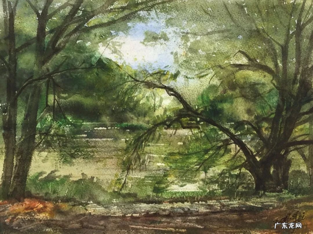 七八岁水彩画 1-7岁春风水彩画