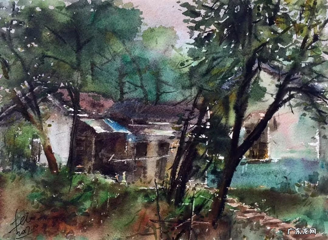 七八岁水彩画 1-7岁春风水彩画