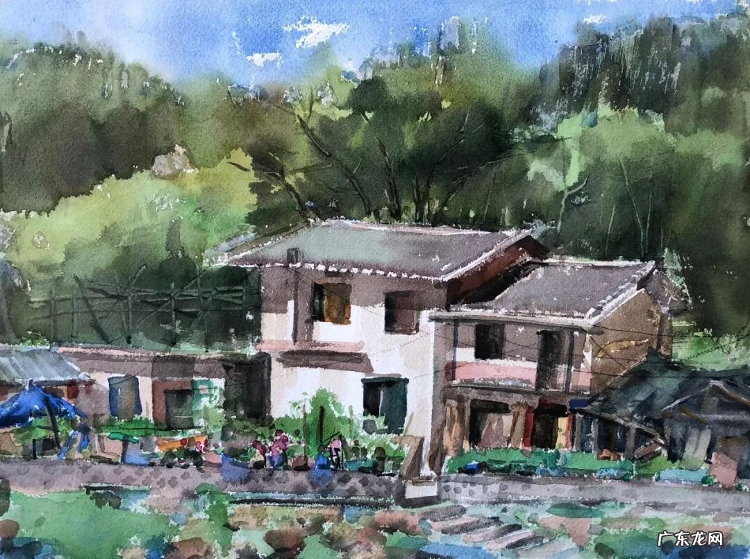 七八岁水彩画 1-7岁春风水彩画