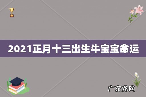 2021正月十三出生牛宝宝命运