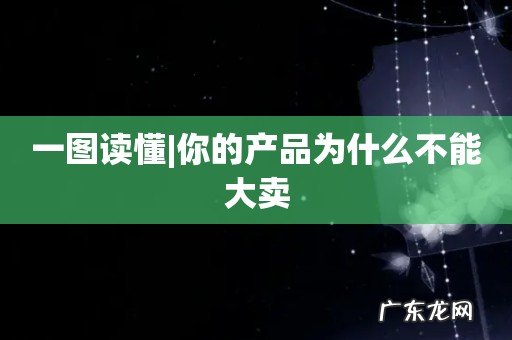 一图读懂|你的产品为什么不能大卖