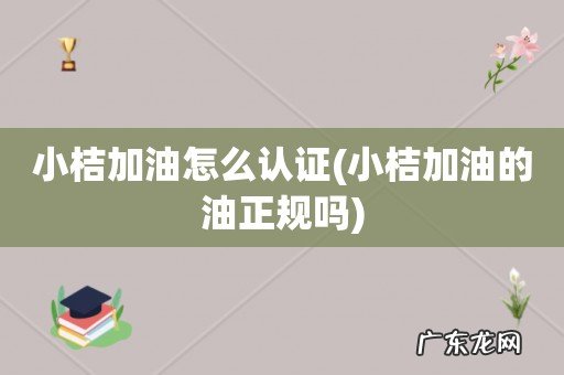 小桔加油的油正规吗 小桔加油怎么认证