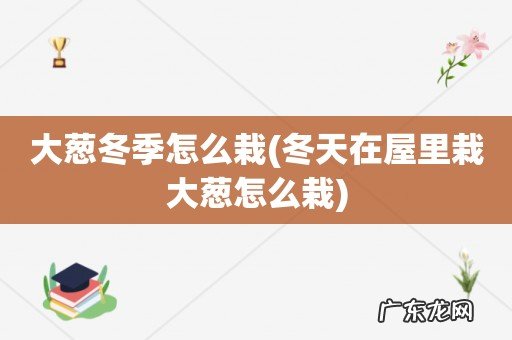 冬天在屋里栽大葱怎么栽 大葱冬季怎么栽