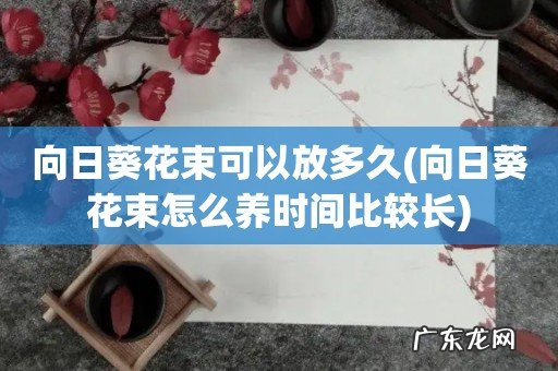 向日葵花束怎么养时间比较长 向日葵花束可以放多久